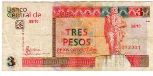 3 Pesos Convertibles__

pk# FX 47__

Foreign Exchange Certificate
 Banknote