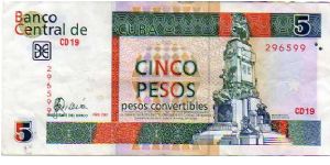 5 Pesos Convertibles__

pk# FX 48__

Foreign Exchange Certificate
 Banknote