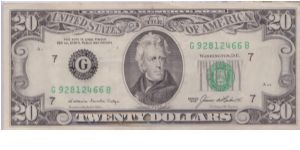 1985 $20 CHICAGO FRN Banknote