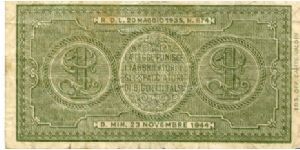 Banknote from Italy