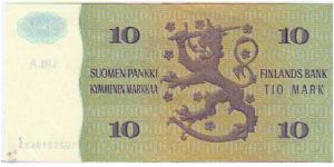 Banknote from Finland