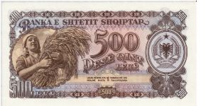 Banknote from Albania