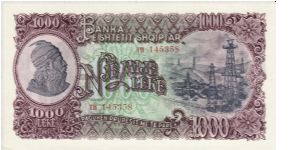 1000 Leke P32a Banknote