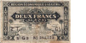 2 Francs P102 Banknote
