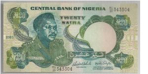 Nigeria 20 Naira 2005 P26. Banknote