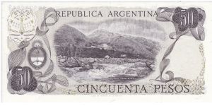 Banknote from Argentina