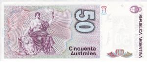 Banknote from Argentina