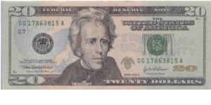 2004 A $20 CHICAGO FRN Banknote