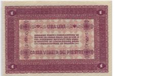 Banknote from Italy