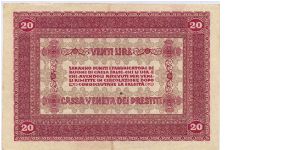 Banknote from Italy