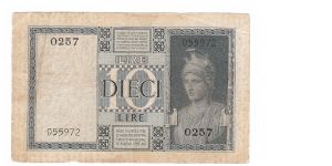 Banknote from Italy