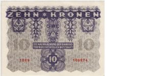 Banknote from Austria