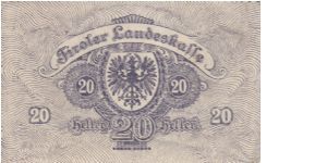 Banknote from Austria