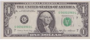 1985 $1 CHICAGO FRN

**RADAR**

#06922960 Banknote