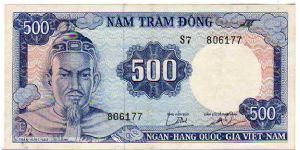*VIETNAM-SOUTH*__

500 Dong__

pk# 23 a Banknote