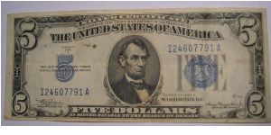 $5 Silver Certificate Banknote