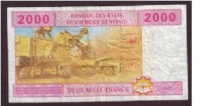 Banknote from Central African Republic