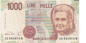 1000 Lire Banknote