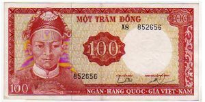 *VIETNAM-SOUTH*__
100 Ðồng__
pk# 19 b Banknote