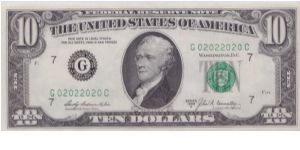 1969 A $10 CHICAGO FRN

**BINARY RADAR**

#02022020 Banknote