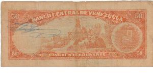 Banknote from Venezuela