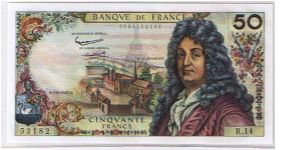 BANK OF FRANCE
 50 FRANCS Banknote