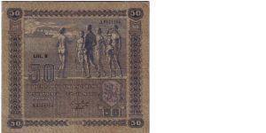 50 markkaa Litt.B 

Very rare 

This note is made of 26.11.-16.12. 1929 Banknote