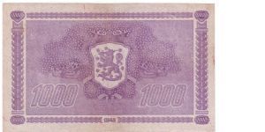 Banknote from Finland