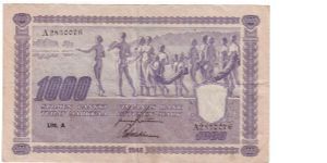 1000 markkaa Litt.A

This note is made of 1945 Banknote