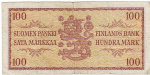 Banknote from Finland