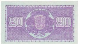 Banknote from Finland