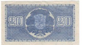 Banknote from Finland