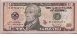 2006 $10 CHICAGO FRN

**COLORIZED NOTE** Banknote