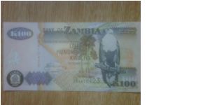 Zambia 100 Kwacha Banknote
