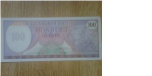 Suriname 100 Gulden Banknote