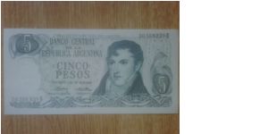 Argentina 5 Pesos Banknote