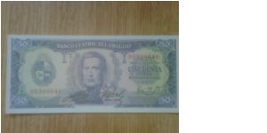 Uruguay 50 Pesos Banknote