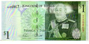 1 Pa’anga e Taha __

pk# New Banknote