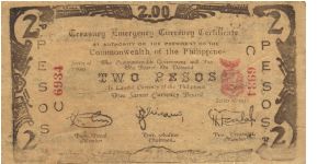 PI-1107 Free Samar Currency Board 2 Pesos note. Banknote