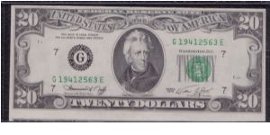 1974 $20 CHICAGO FRN


**MAJOR CUTTING ERROR**

#2 OF 2 CONSECUTIVE Banknote