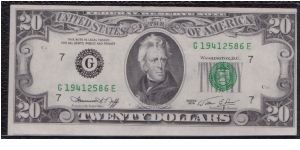 1974 $20 CHICAGO FRN


**MAJOR CUTTING ERROR**

#4 OF 4 CONSECUTIVE Banknote