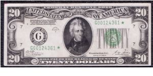 1928 B $ 20 CHICAGO FRN

**STAR NOTE** Banknote