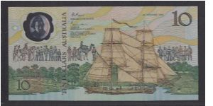 Australia $10 Polymer Commemorative Note With Folder , Prefix AA Banknote