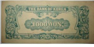 Banknote from Korea - South