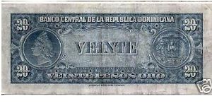 Banknote from Dominican Republic