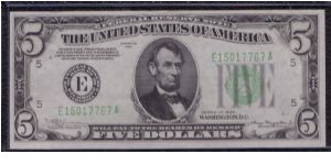 1934 $5 RICHMOND FRN Banknote