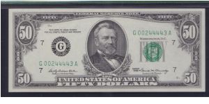 1969 $50 CHICAGO FRN

**PMG 66 EPQ**

**GEM UNC** Banknote