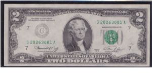 1976 $2 CHICAGO FRN 


**UNDER INKED FEDERAL RESERVE SEAL** Banknote