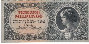 10,000 Milpengo Banknote, Beautiful Piece. Banknote