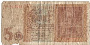 Germany, 5 Reichsmark, 1st August 1942 Banknote